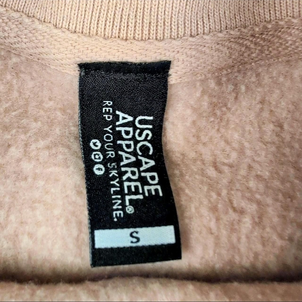 Uscape Skyline Michigan State University Blush Pink Sweatshirt Size S Softgirl - Picture 6 of 6